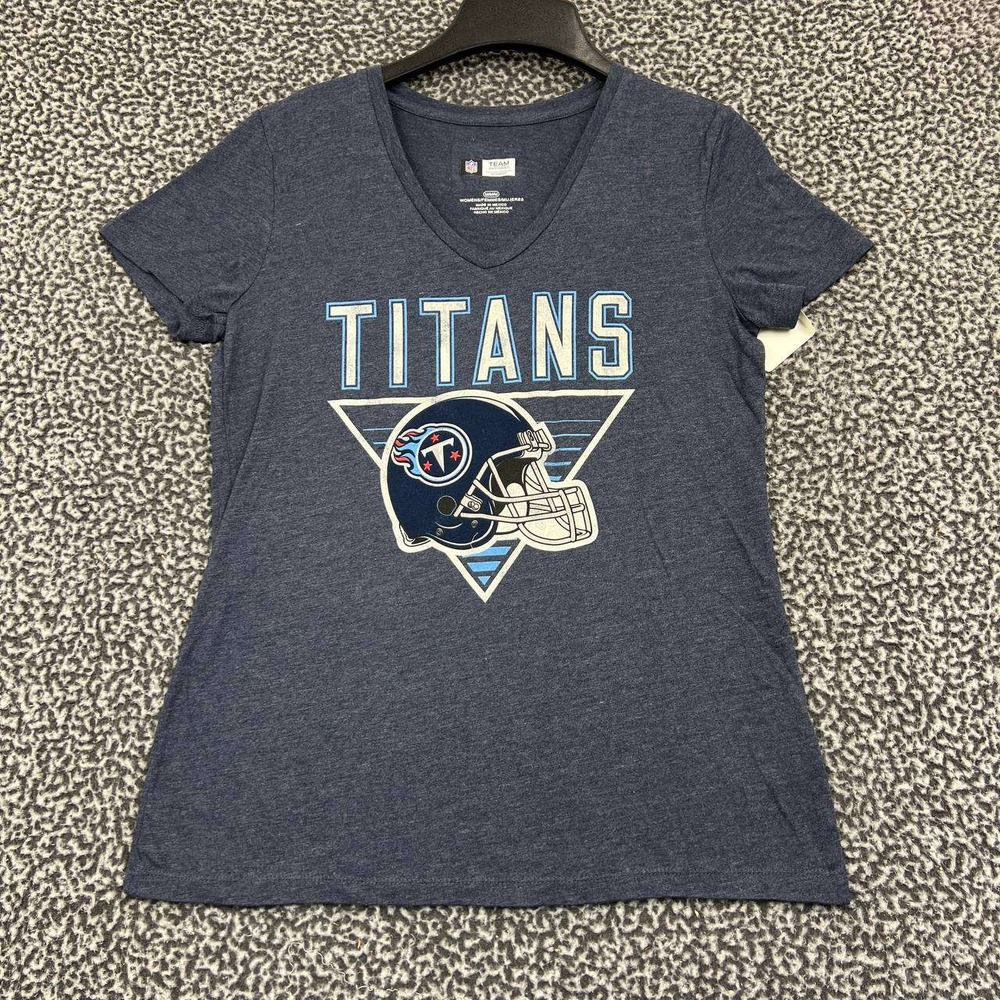 Tennessee Titans Shirt Women Medium Gray NFL Team Apparel Short Sleeve New‎ M
